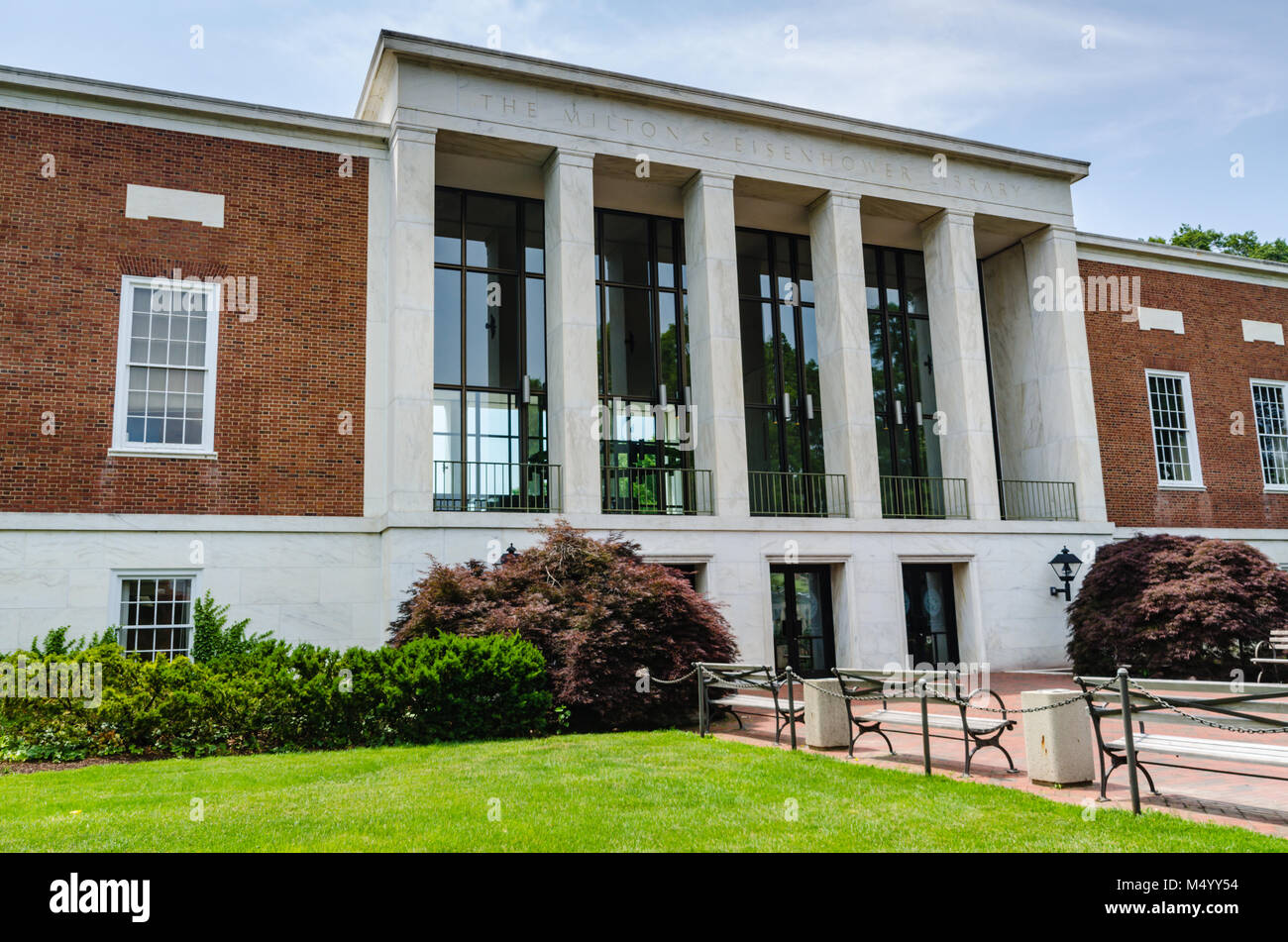 Bibliothèque de recherche principal à l'Université Johns Hopkins, une université de recherche privée à Baltimore, Maryland. Banque D'Images