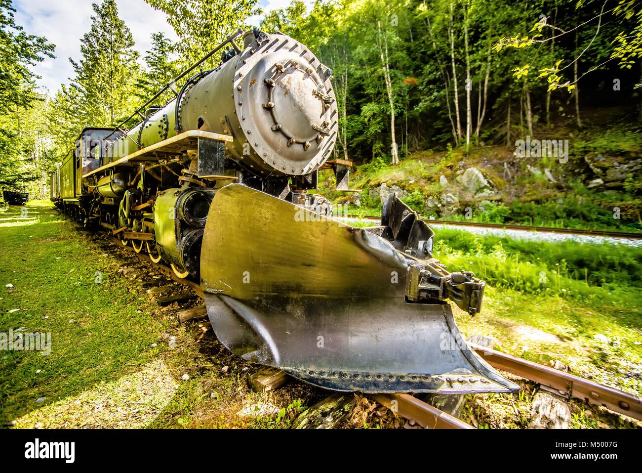 La retraite du col White train à Skagway en Alaska Banque D'Images