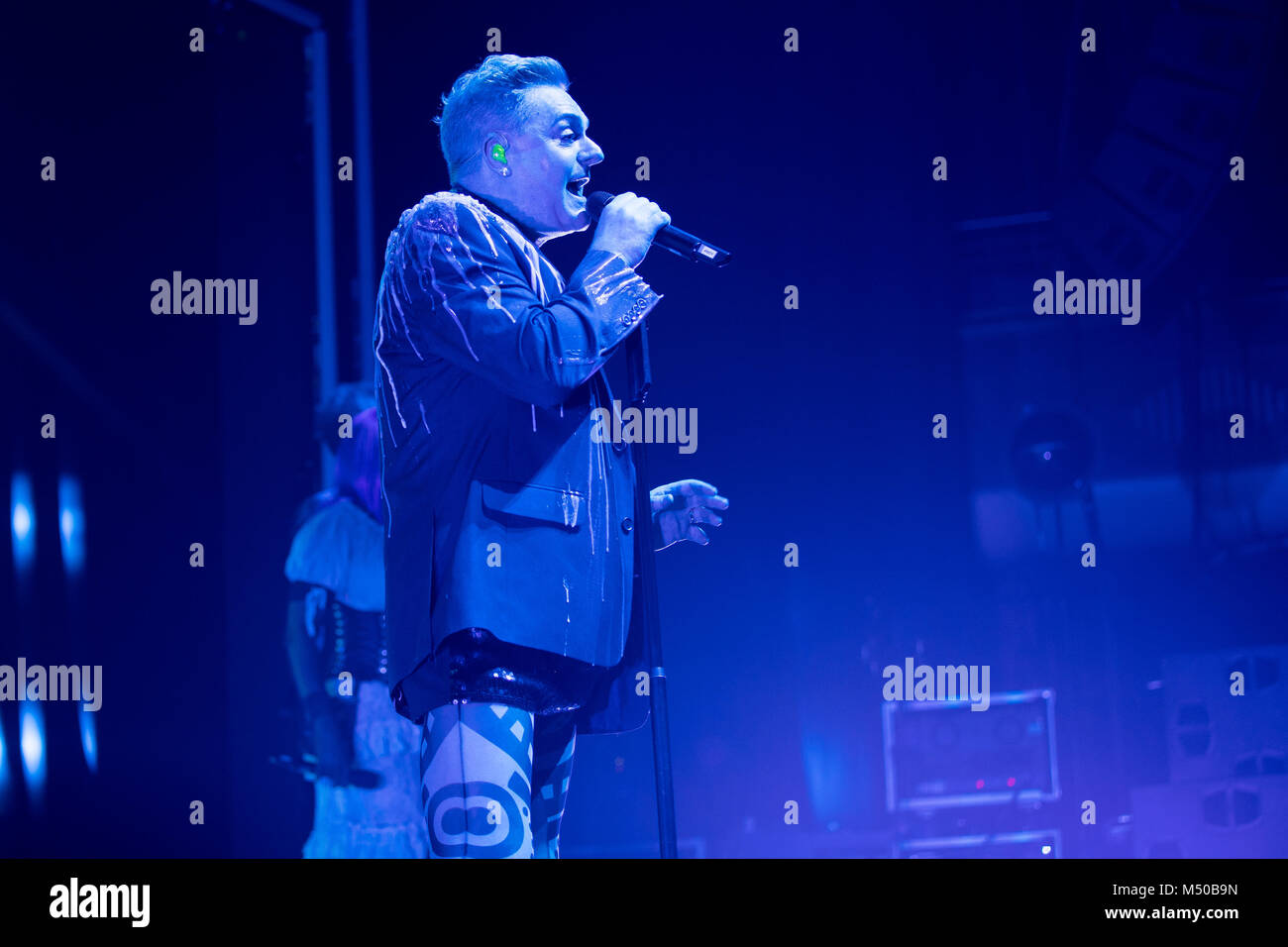 Brighton, UK. Feb 19, 2018. Andy Bell d'effacement, de l'exécution du Brighton Dome, England Crédit : Jason Richardson/Alamy Live News Banque D'Images