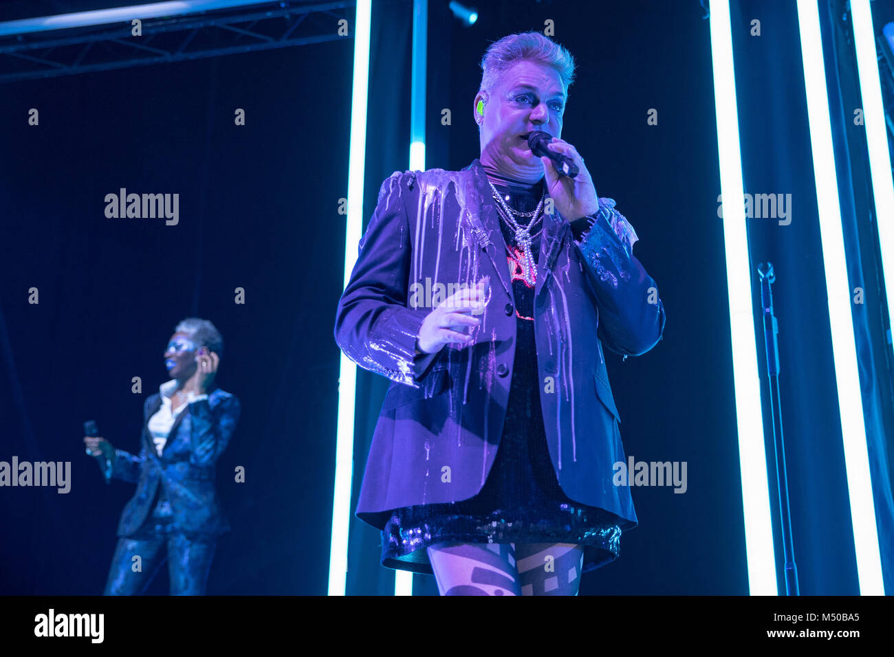 Brighton, UK. Feb 19, 2018. Andy Bell d'effacement, de l'exécution du Brighton Dome, England Crédit : Jason Richardson/Alamy Live News Banque D'Images