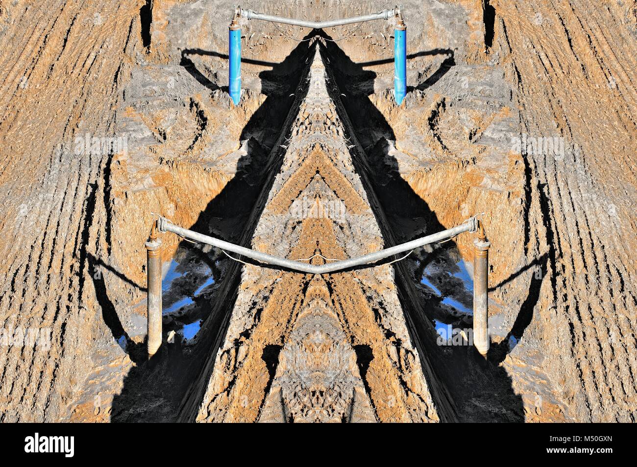 Ancrée dans le sol Banque D'Images