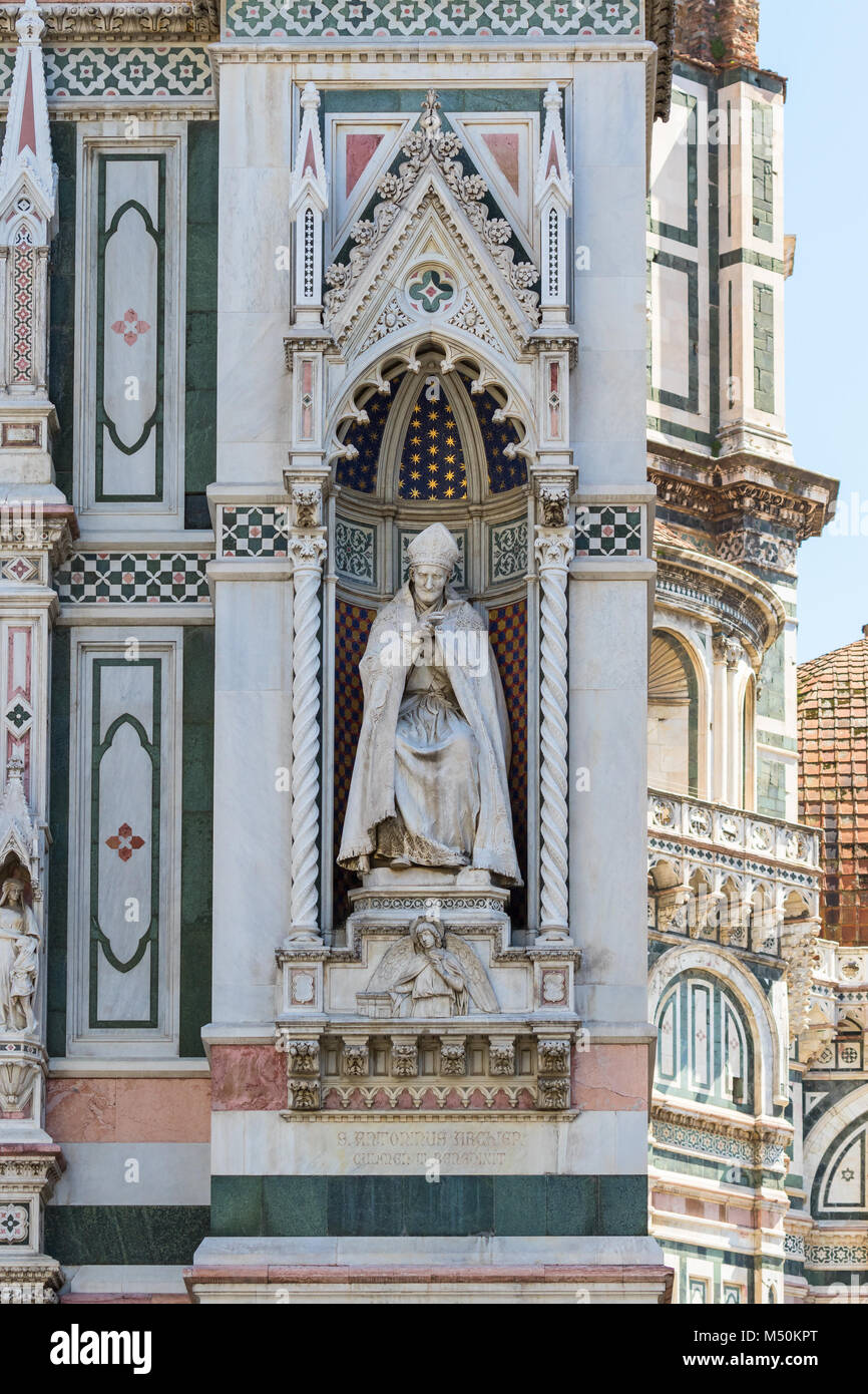 Statue de Cattedrale di Santa Maria del Fiore à Florence Banque D'Images
