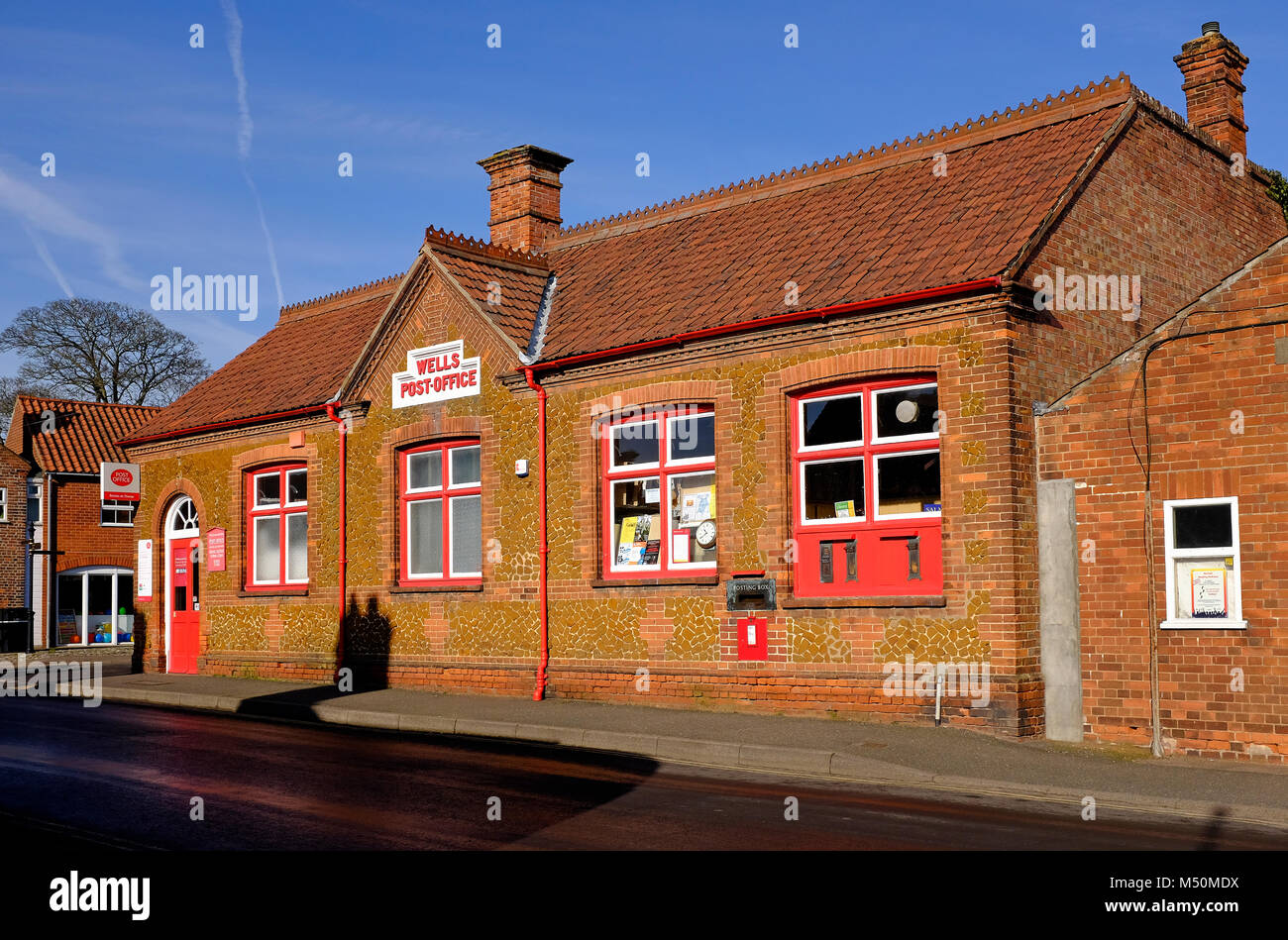Wells-next-the-sea post office, North Norfolk, Angleterre Photo Stock -  Alamy