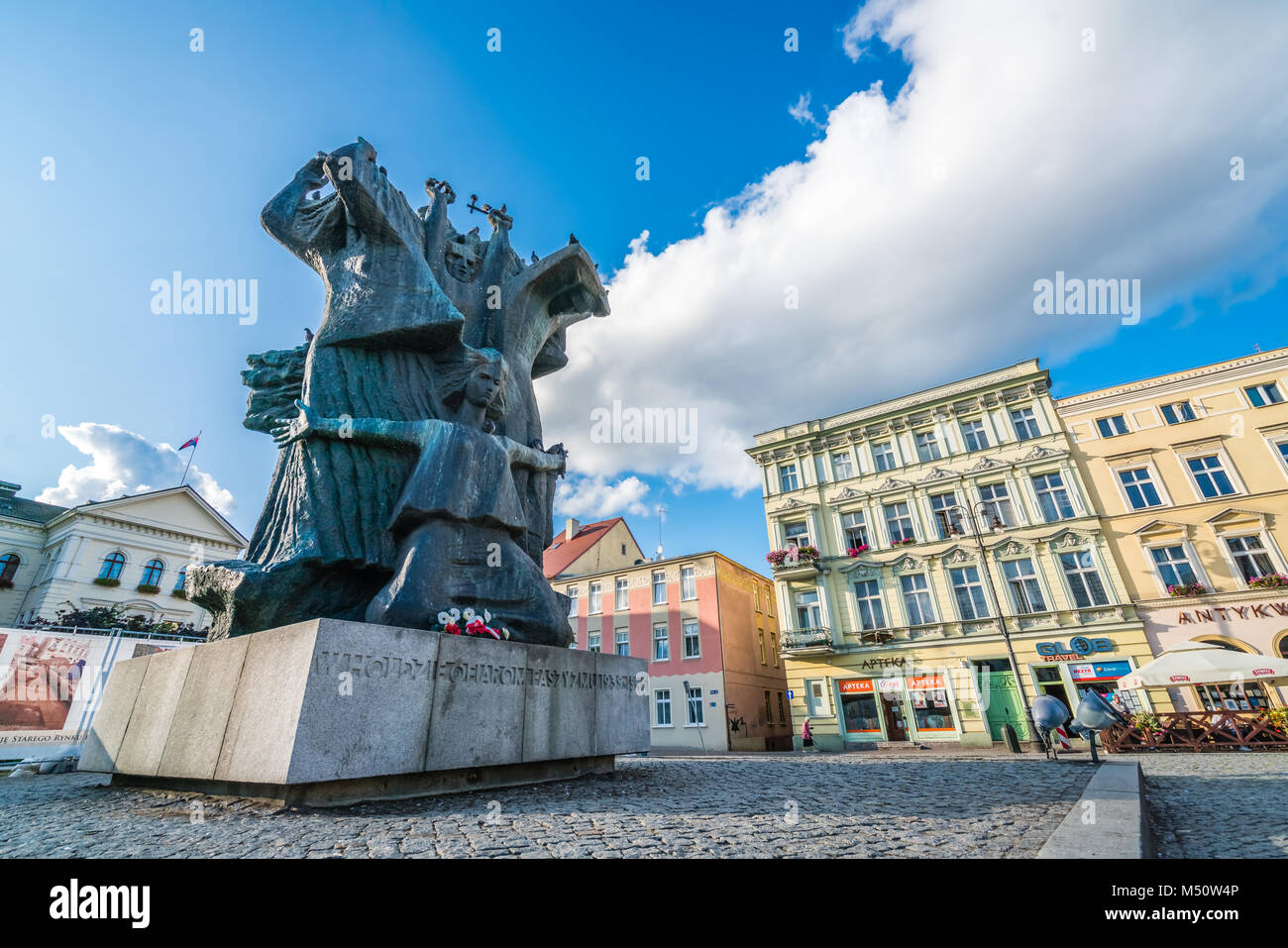 Monument appelé Pomnik j'Męczeństwa Bydgoskiej Walki Ziemi Banque D'Images