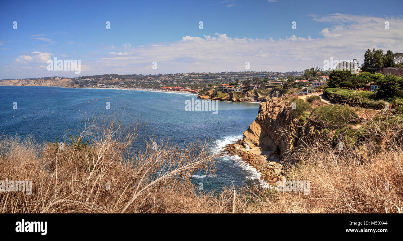 Littoral de La Jolla Cove, dans le sud de la Californie Banque D'Images