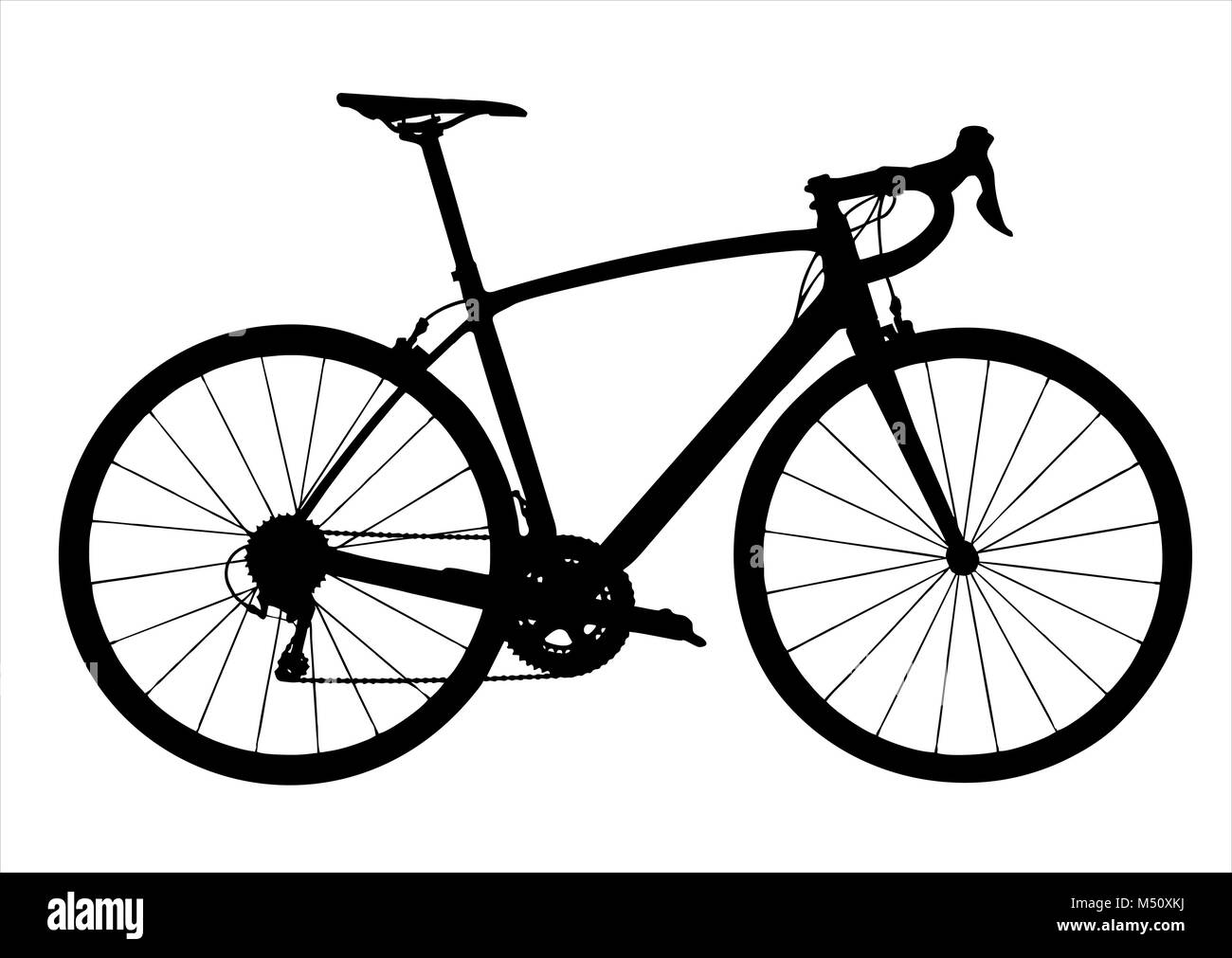 Course de vélo isolé icône Banque D'Images