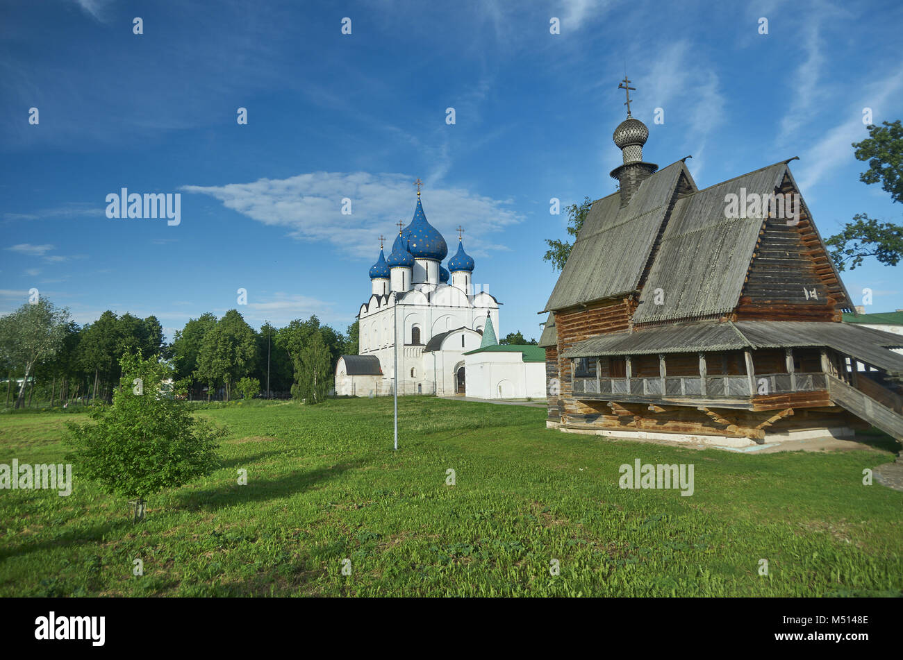 Suzdal Kremlin. Église en bois St Nicolas à Suzdal Banque D'Images