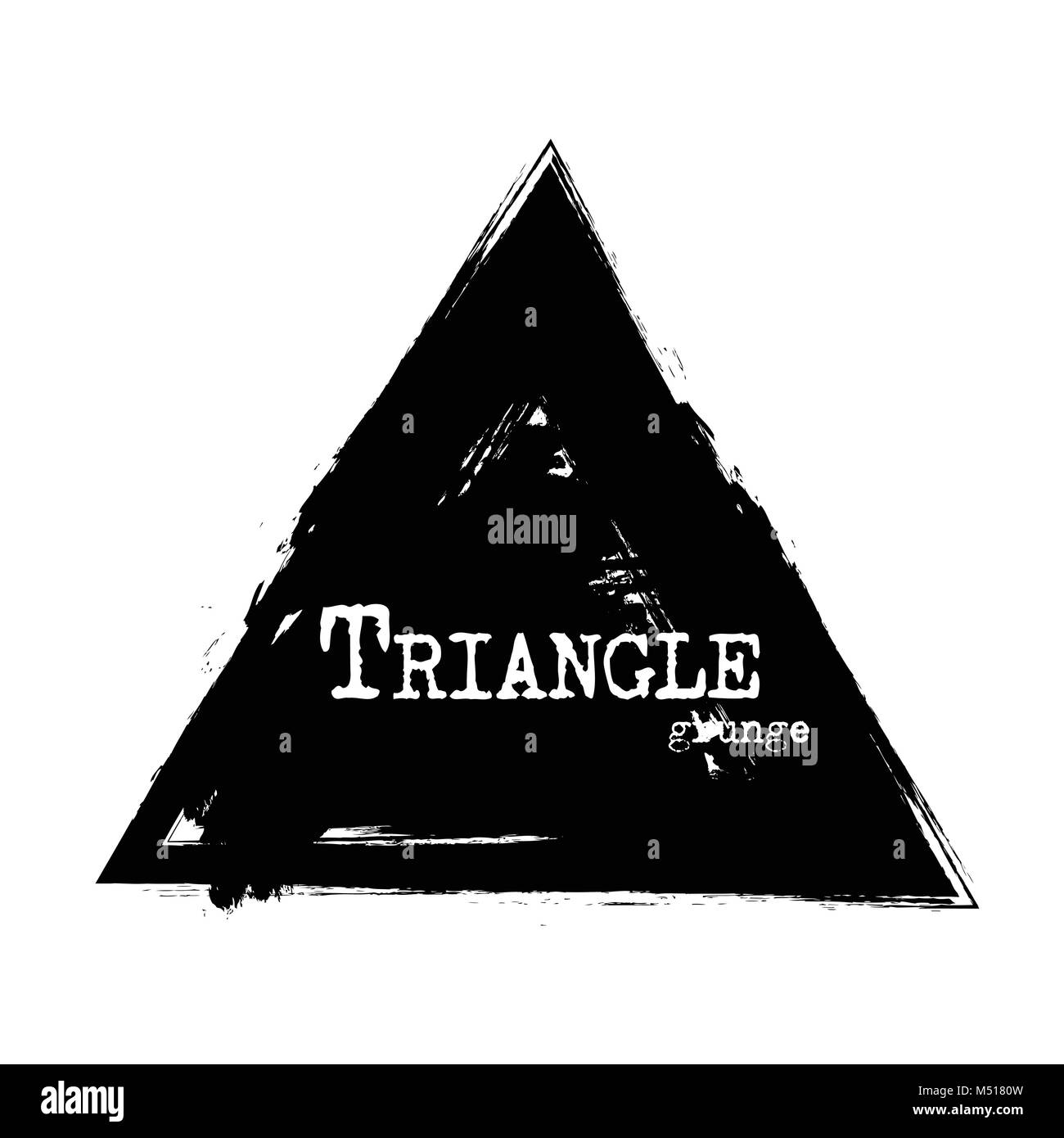 Forme de Triangle . Grunge style . Vector . Illustration de Vecteur