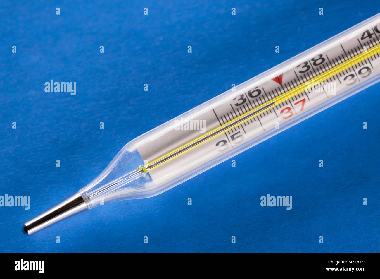 Thermometre A Mercure 36 6 Temperature Ideale Photo Stock Alamy