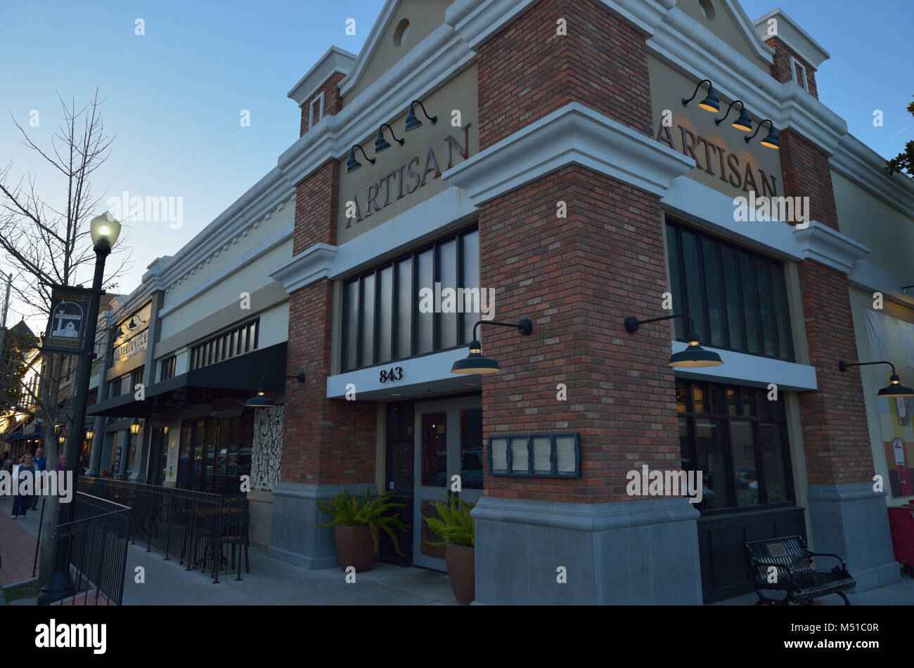 Restaurant Artisan Paso Robles, CA Banque D'Images
