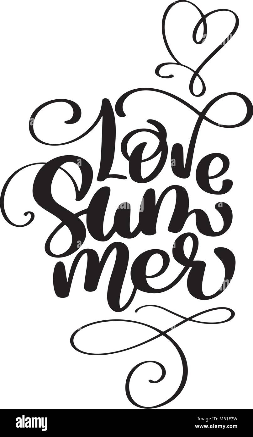 Hand drawn Love logo vector illusrtation lettrage calligraphie moderne, le lettrage sur blanc. Vector illustration vectorielle stock Illustration de Vecteur