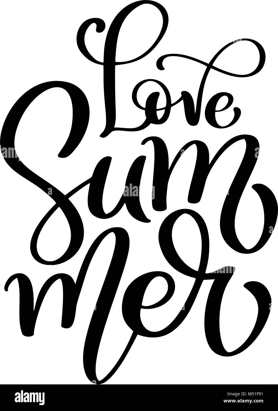 Hand drawn Love logo vector illusrtation lettrage calligraphie moderne, le lettrage sur blanc. Vector illustration vectorielle stock Illustration de Vecteur