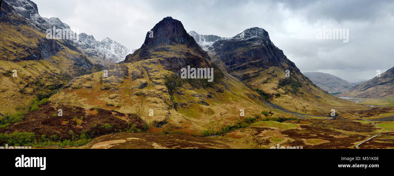 Royaume-uni, Ecosse, Highlands, Glencoe Valley Banque D'Images
