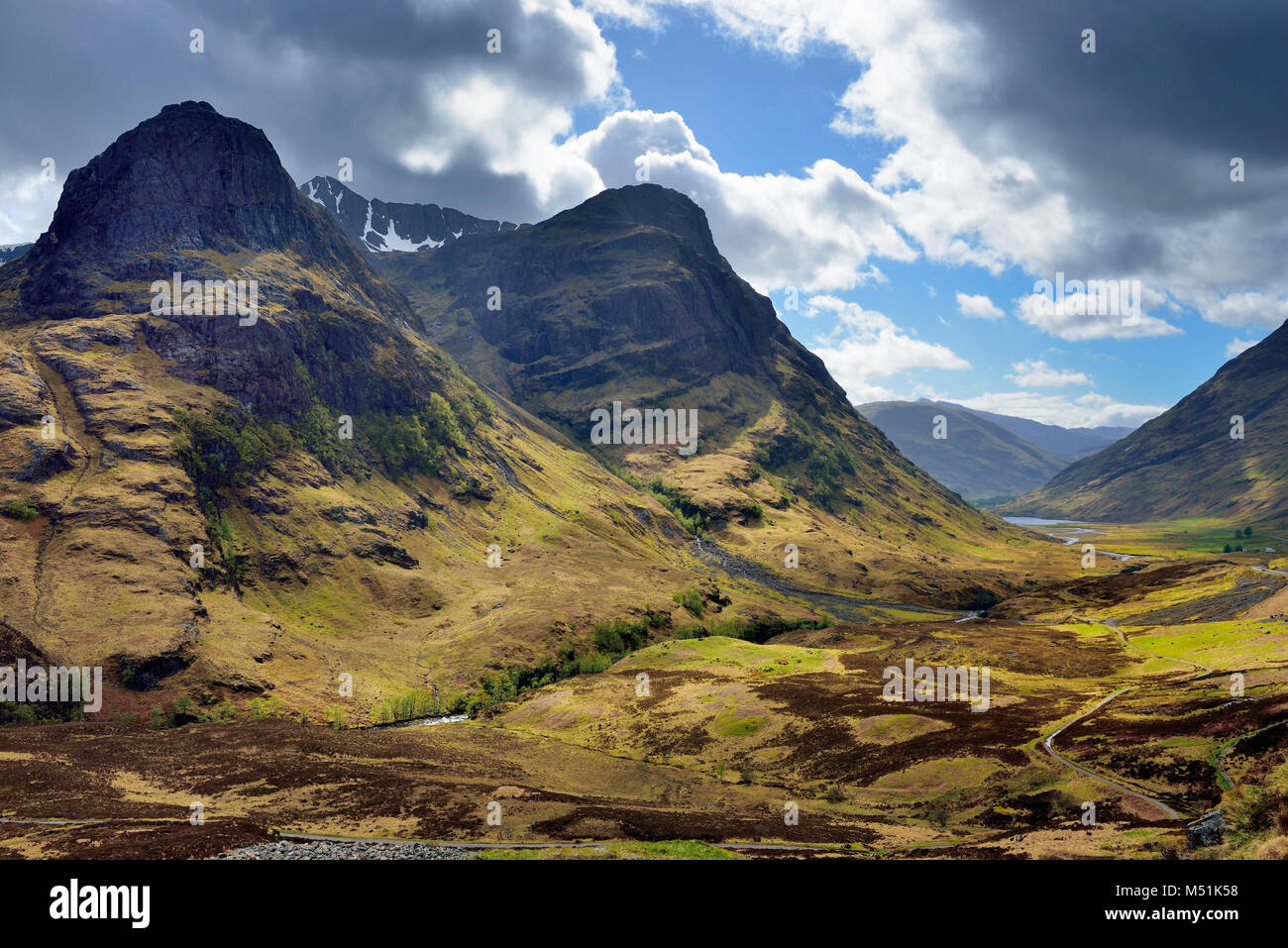 Royaume-uni, Ecosse, Highlands, Glencoe Valley Banque D'Images
