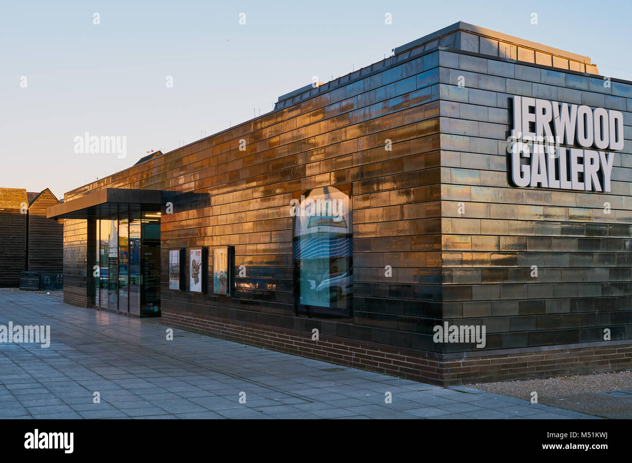 Le Jerwood Gallery de la vieille ville de Hastings, sur la côte du Sussex, Grande Bretagne Banque D'Images