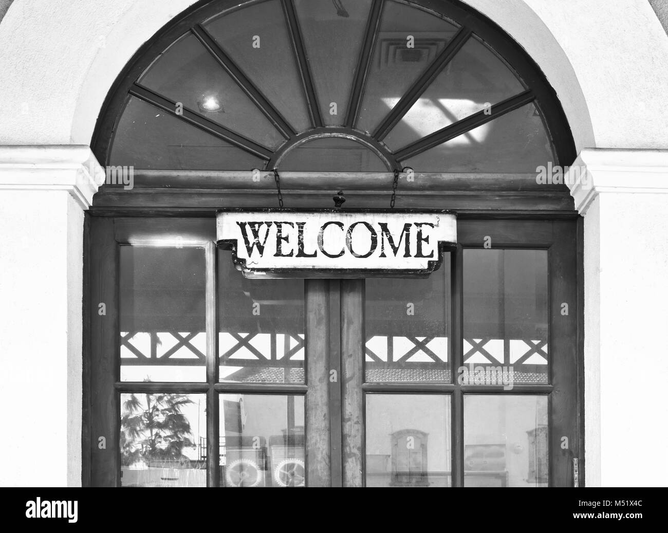 Retro railroad station à Tel Aviv Banque D'Images