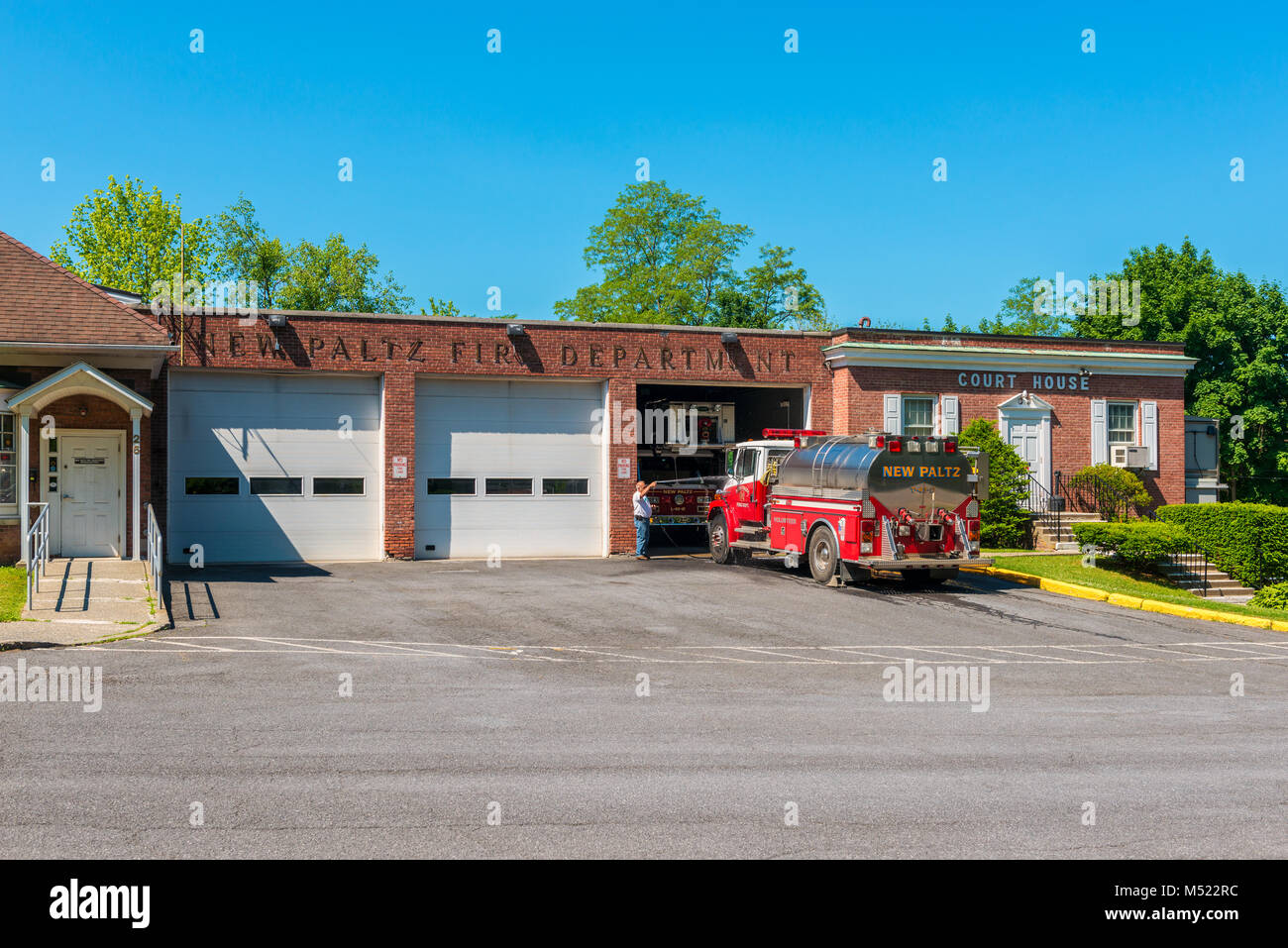 New Paltz pompiers dans le Nord de New York, USA Banque D'Images