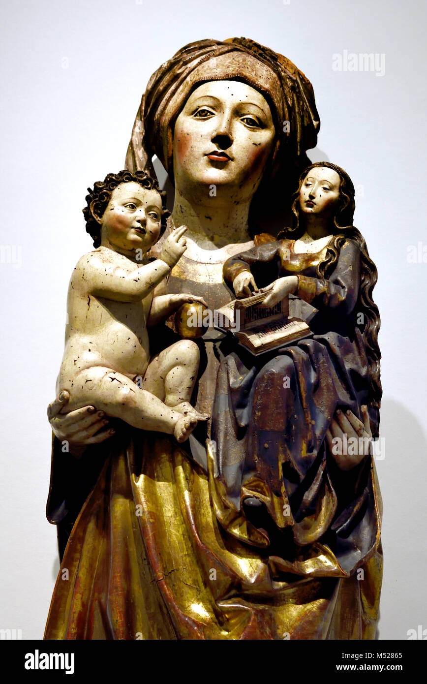 Sainte Anne, la Vierge et l'enfant, 1510, Niklaus Weckmann, Ulm, l'allemand, l'Allemagne, 16ème siècle,, Banque D'Images