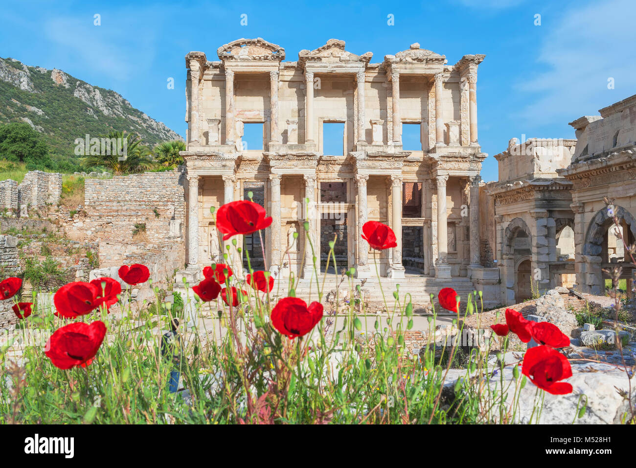 Bibliothèque de Celsus, Éphèse, Turquie Banque D'Images