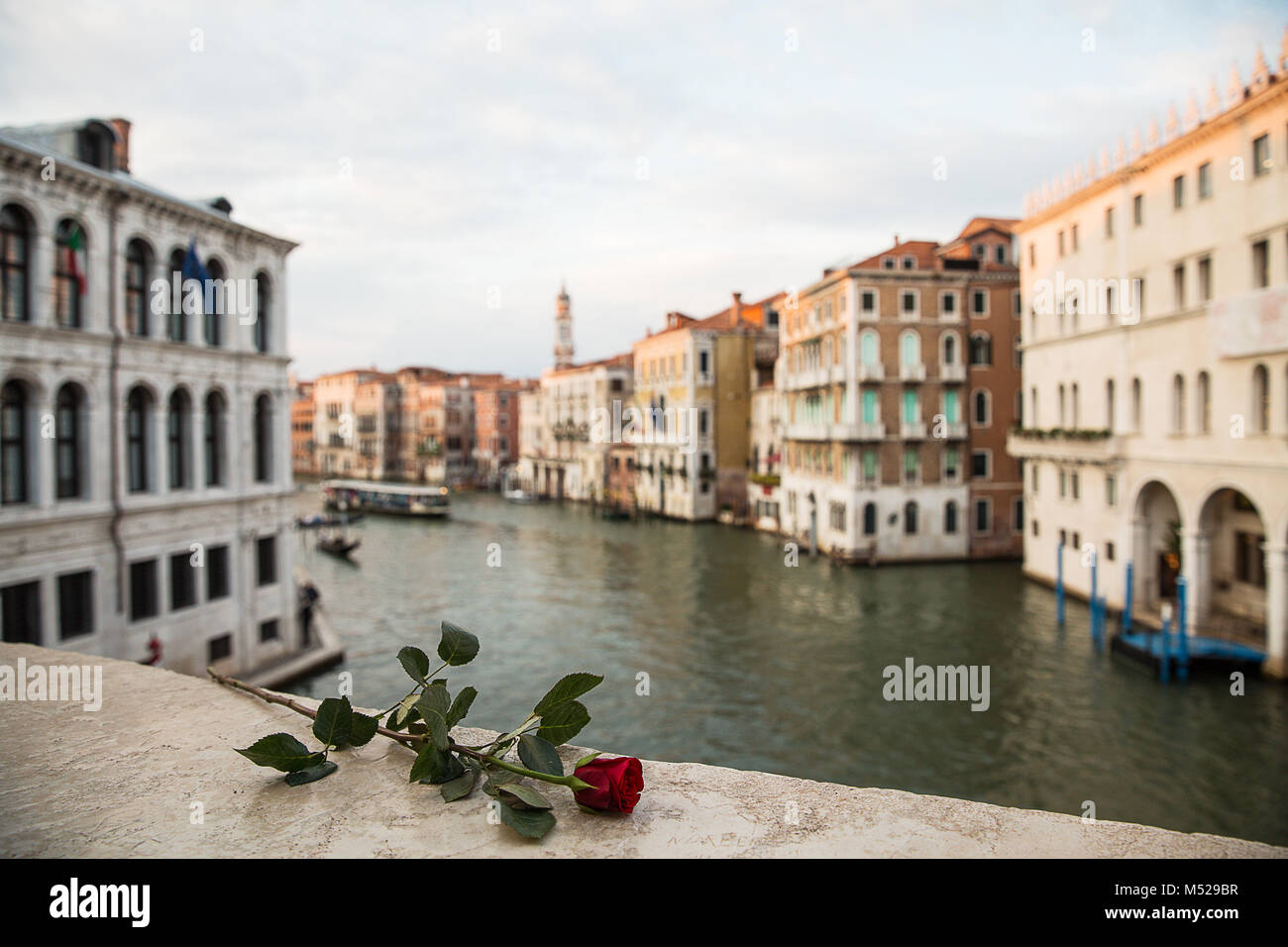 Grand Canal de nuit, Venise , Italie . Banque D'Images
