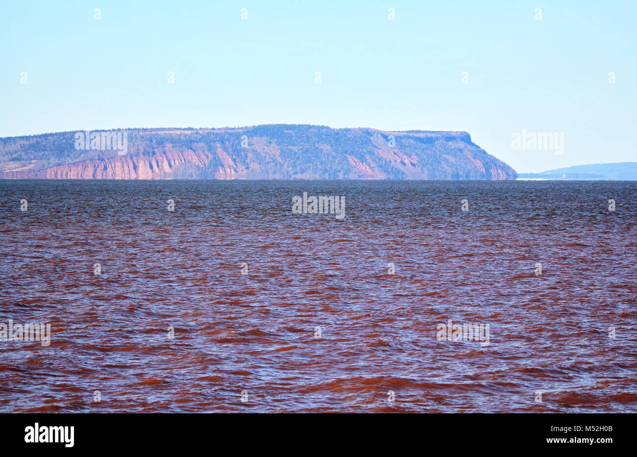 La montagne de Blomidon, baie de Fundy, vallée de l'Annapolis, en Nouvelle-Écosse, NS, Canada Banque D'Images