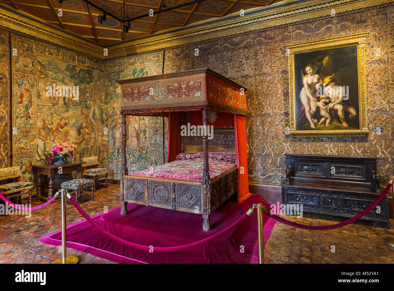 Affiche Vintage Château De Chenonceau – Déco Murale Signée, Tirage Américain