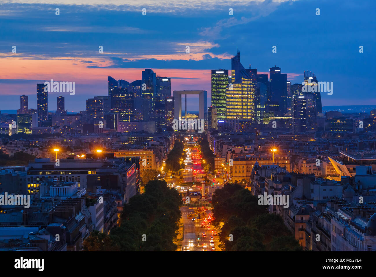 Quartier des affaires de la Défense à Paris France Banque D'Images
