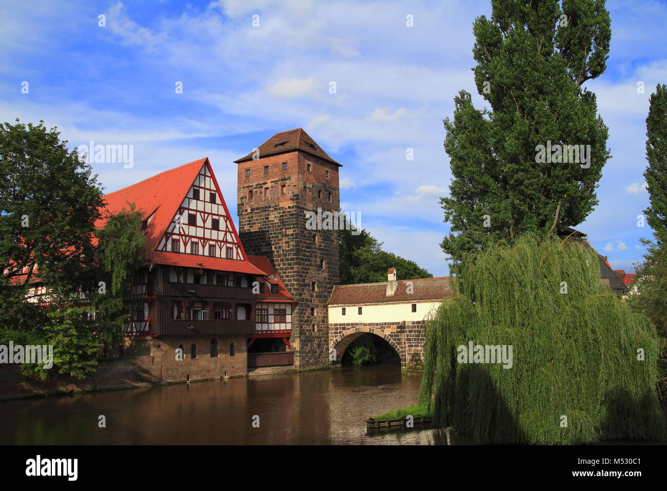 Vue panoramique de la vieille ville de Nuremberg Banque D'Images