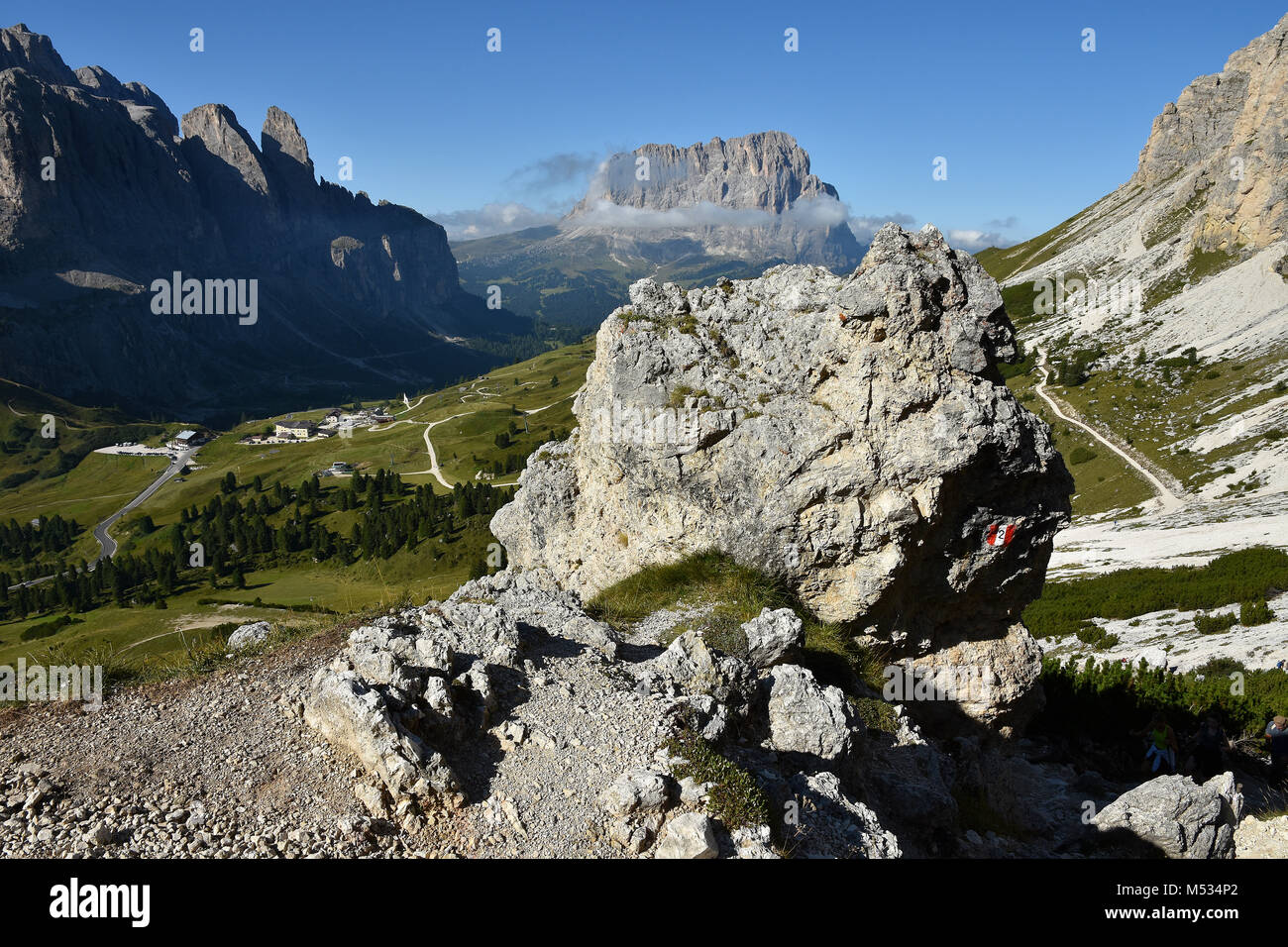 Cols alpins, le Tyrol du Sud, Italie, Banque D'Images