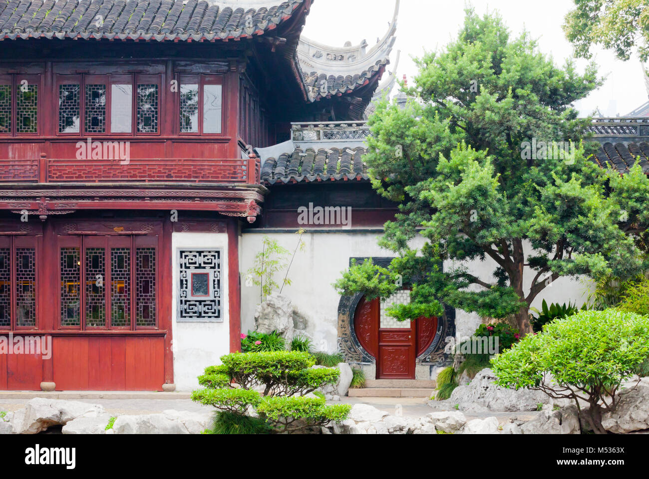 Yu Garden House shanghai Banque D'Images