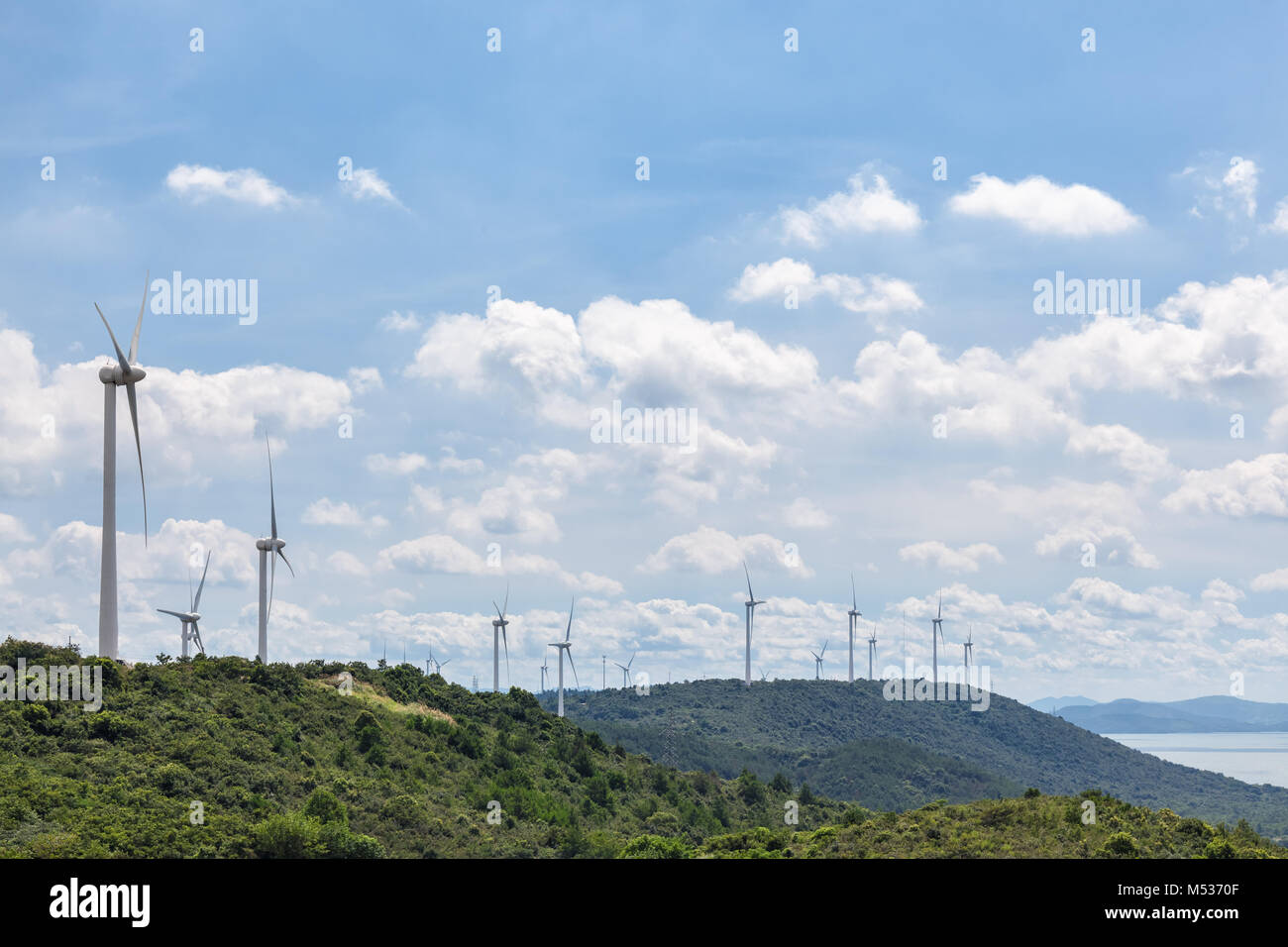 Nouvelle énergie de l'énergie éolienne Banque D'Images