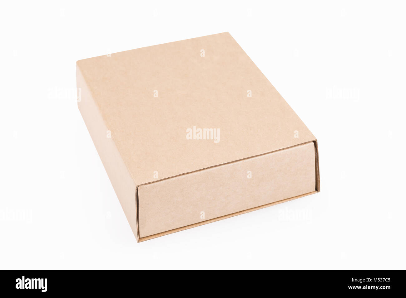Brown paper box isolated Banque D'Images