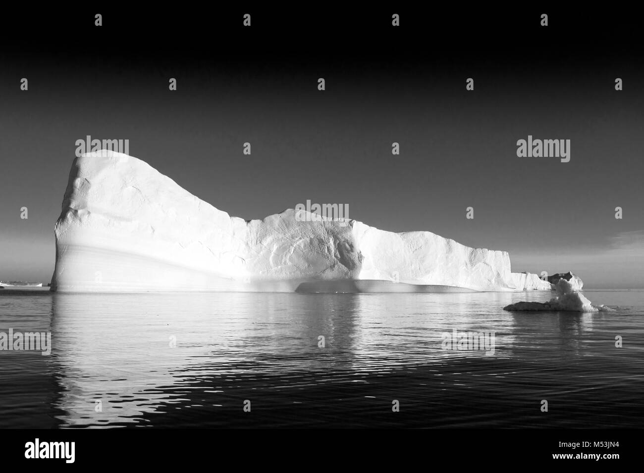 Les icebergs de l', fjord glacé d'Ilulissat, Groenland, baie de Disko, région polaire Banque D'Images