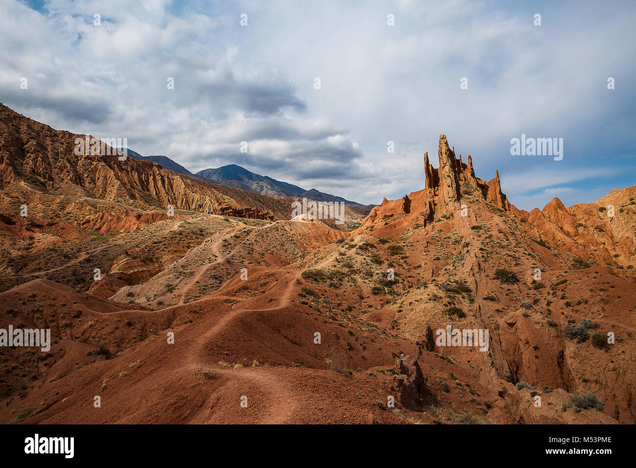 Panorama du canyon ou fées skazka . Banque D'Images