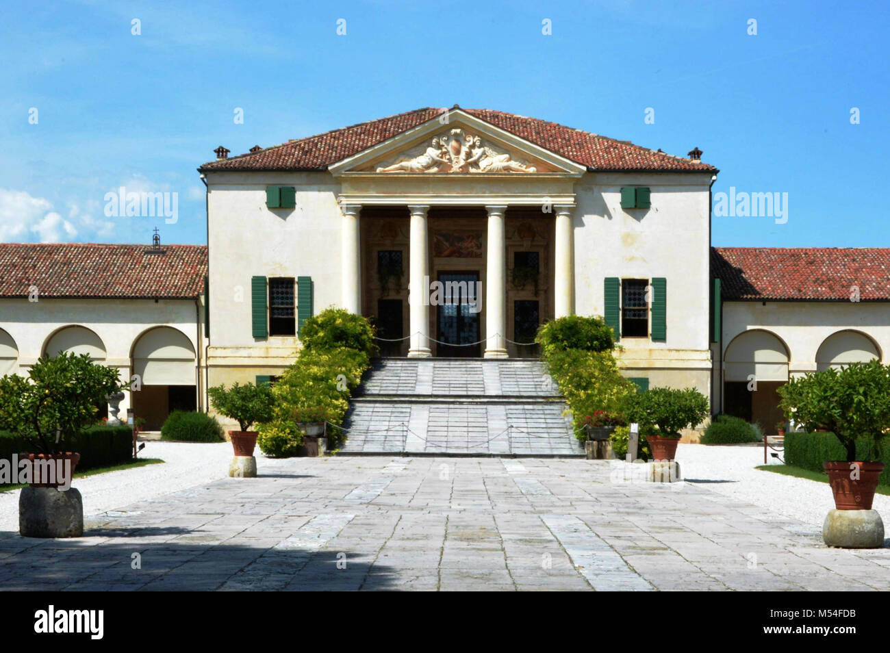 Villa Emo à Fanzolo de Vedelago, Trévise, Italie, Andrea Palladio, architecte Banque D'Images