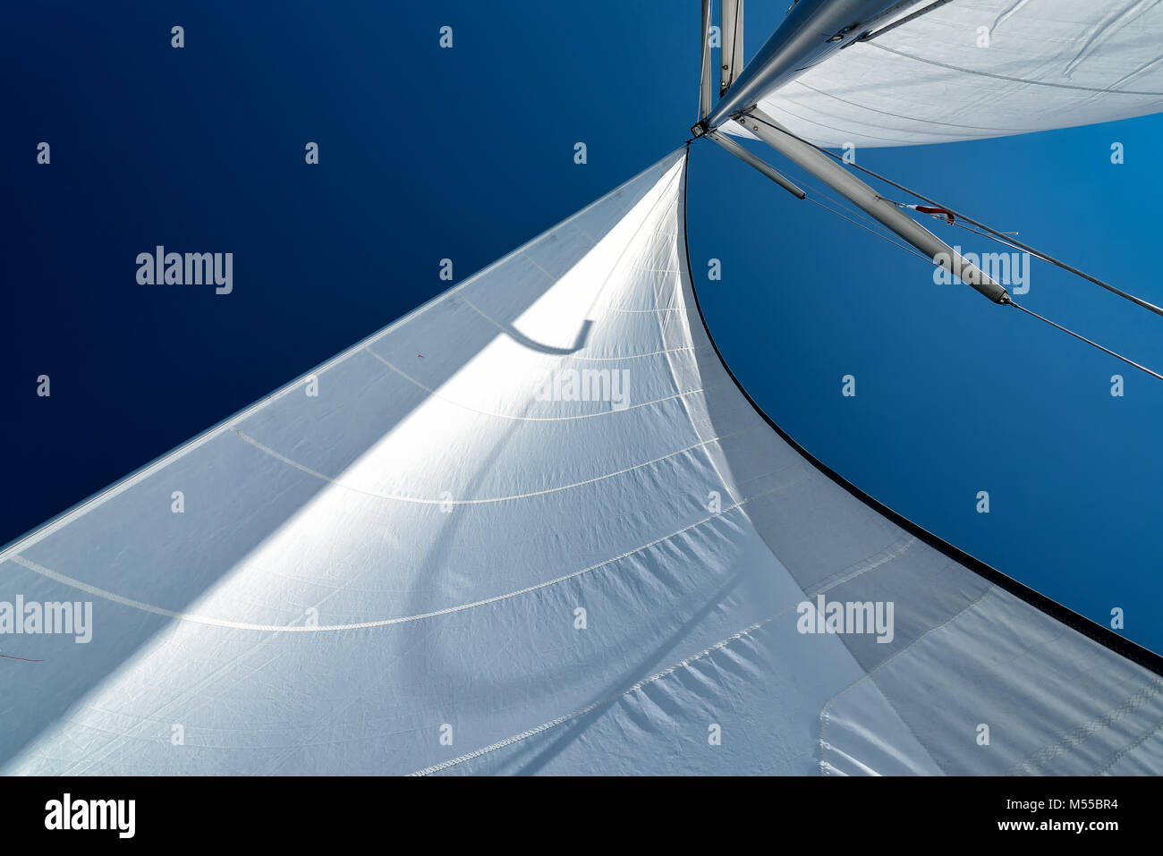 Le vent dans les voiles Banque D'Images