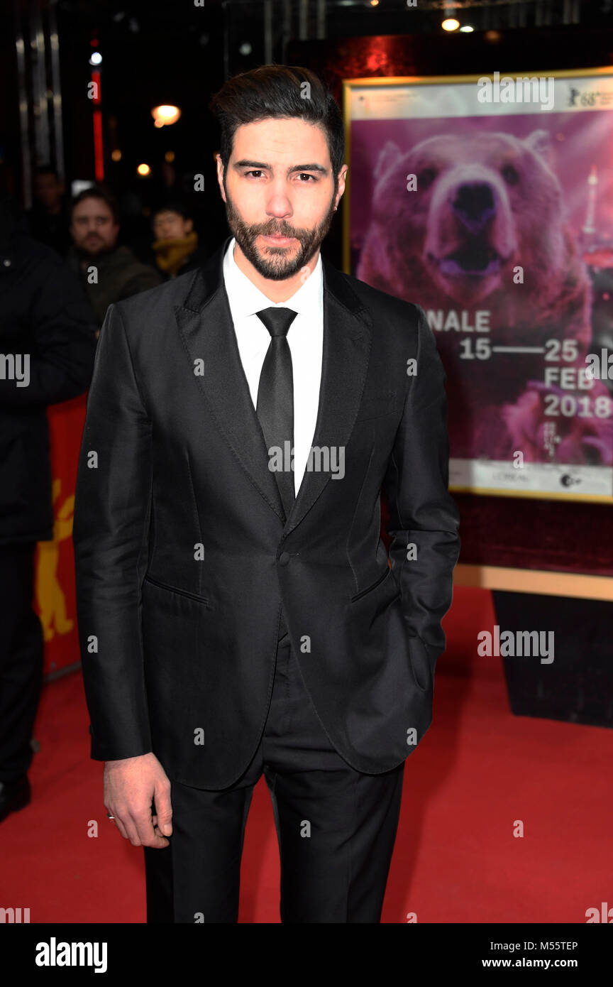 Berlin, Allemagne. Feb 20, 2018. Tahar Rahim participant à la 'Tour' qui se profile la premiere lors de la 68ème Festival International du Film de Berlin Berlinale 2018 / au Zoo Palast le 20 février 2018 à Berlin, Allemagne. Credit : Geisler-Fotopress/Alamy Live News Banque D'Images