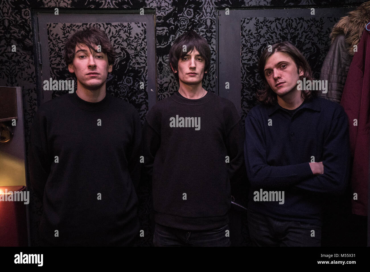 Londres, Royaume-Uni. Feb 20, 2018. Les boucles de Husky qui pose pour les photos avant leur performance à la Lexington de Londres. Date de la photo : Mardi 20 février 2018. Photo : Roger Garfield/Alamy Crédit : Roger Garfield/Alamy Live News Banque D'Images