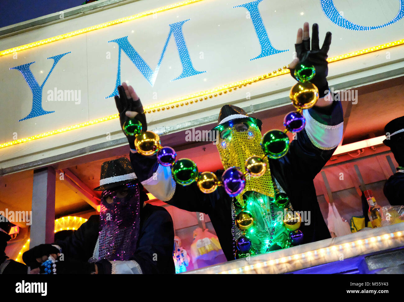 La Nouvelle-Orléans, Louisiane, Etats-Unis. 10 fév, 2018. Le défilé d'Endymion Krewe rolls durant Mardi Gras à La Nouvelle Orléans, Louisiane, USA, le 10 février 2018. Crédit : Dan Anderson/ZUMA/Alamy Fil Live News Banque D'Images