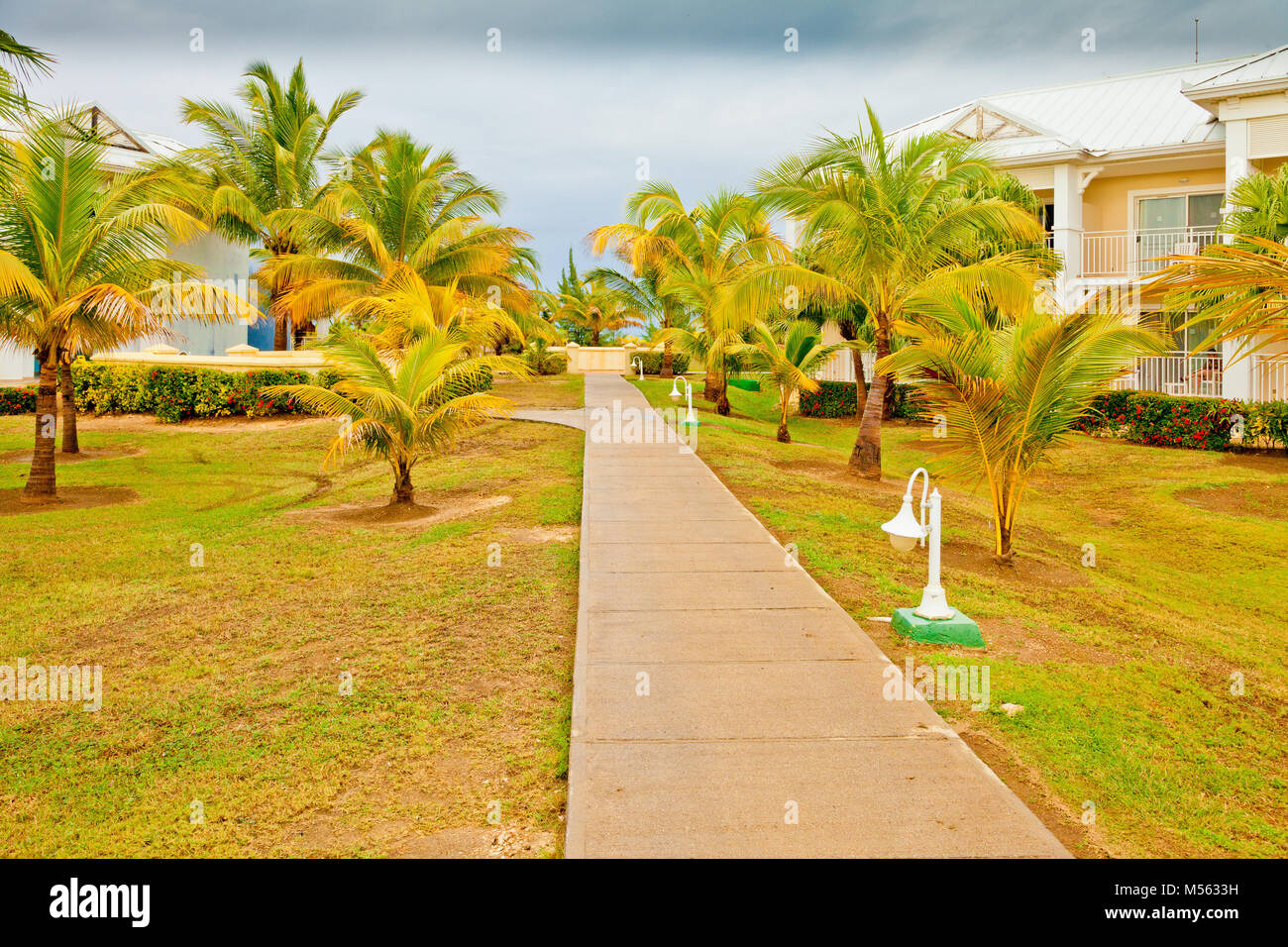 Maisons sur la plage de Varadero Cuba Banque D'Images