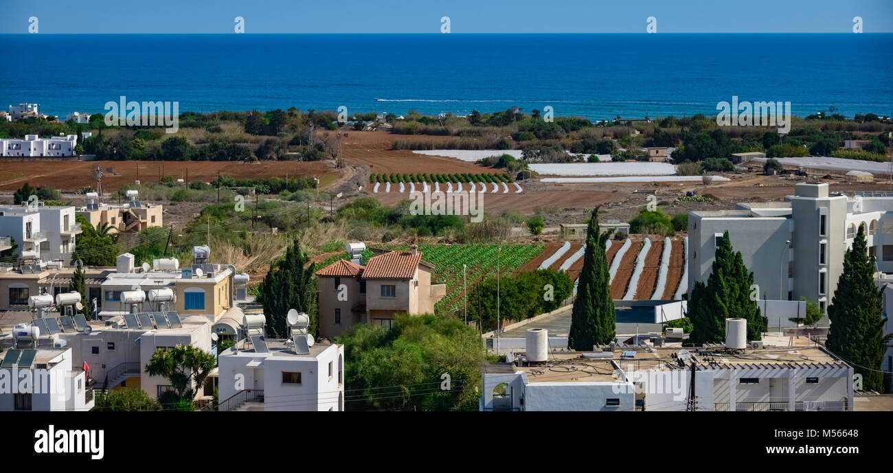 La hauteur de la ville de Chypre Banque D'Images