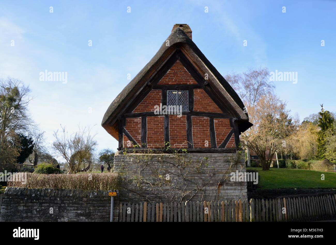 Anne Hathaways cottage shottery près de Warwickshire Stratford upon Avon Banque D'Images