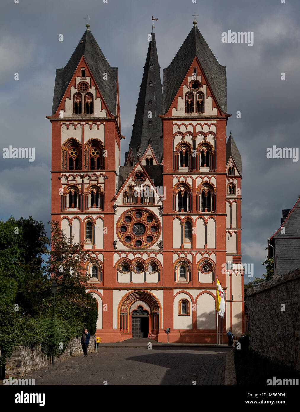 Limburg an der Lahn, Dom, Westfassade Banque D'Images