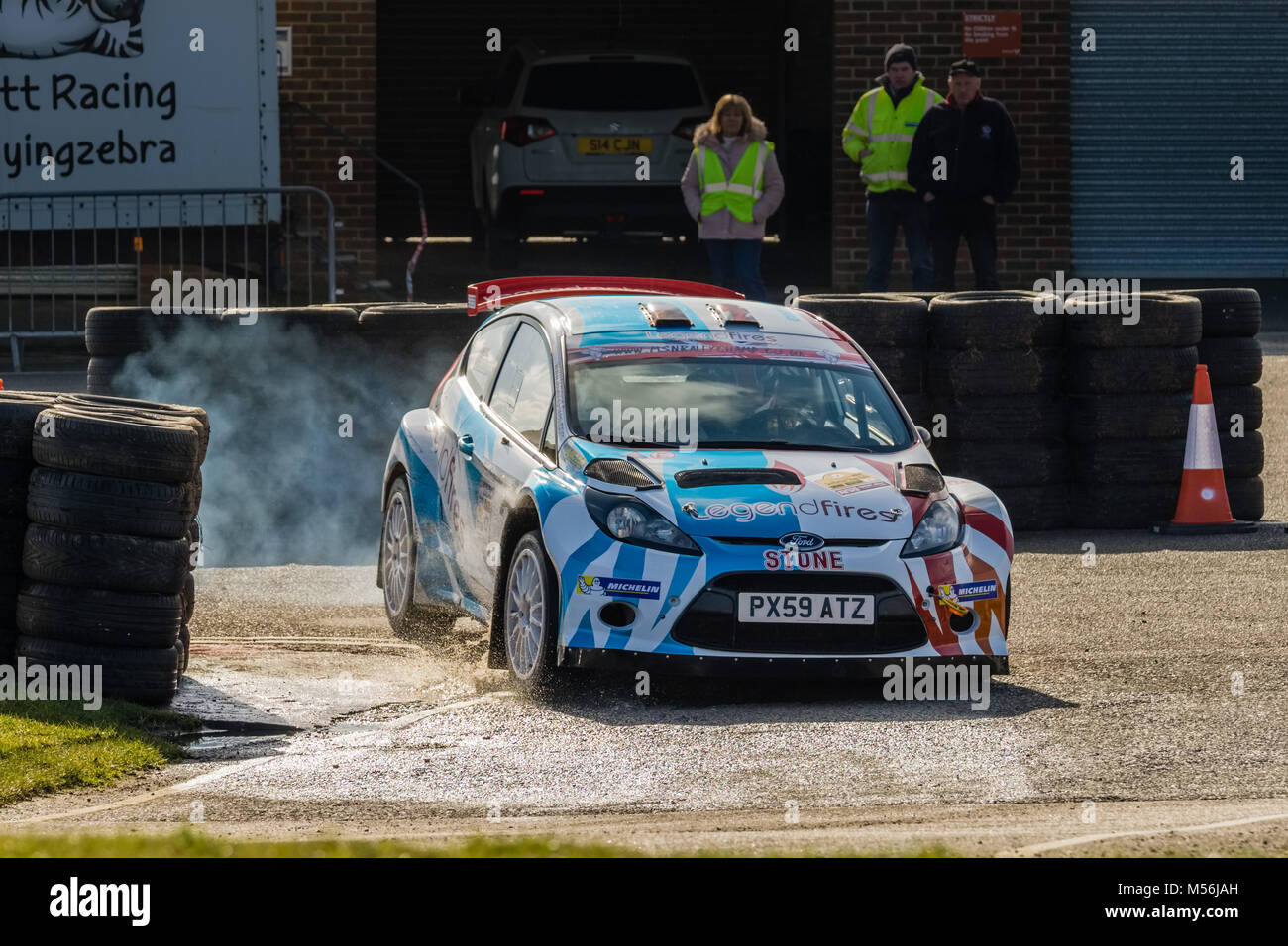 Étapes de rallye Snetterton, Février 2018 Banque D'Images