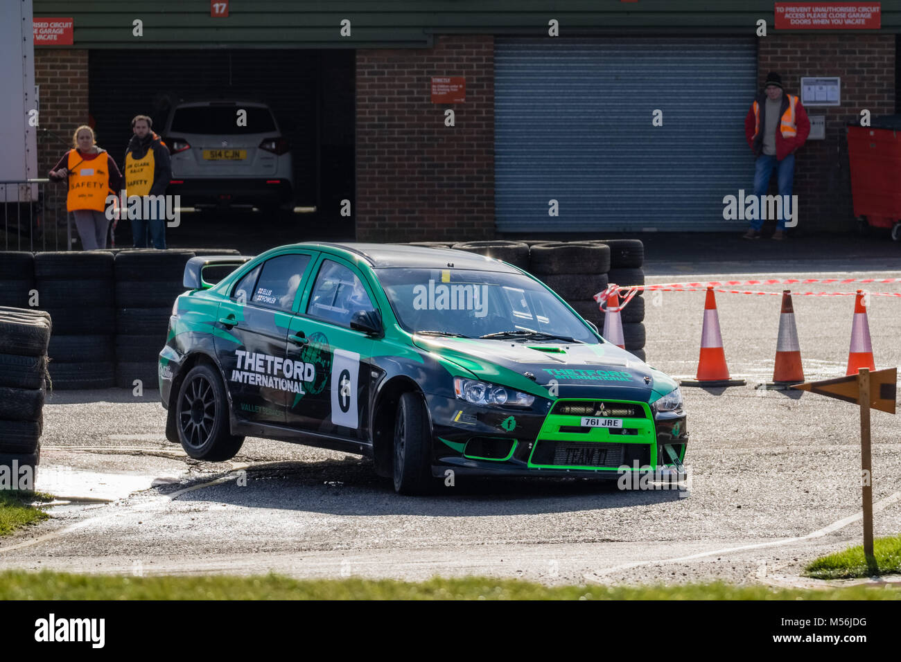 Étapes de rallye Snetterton, Février 2018 Banque D'Images