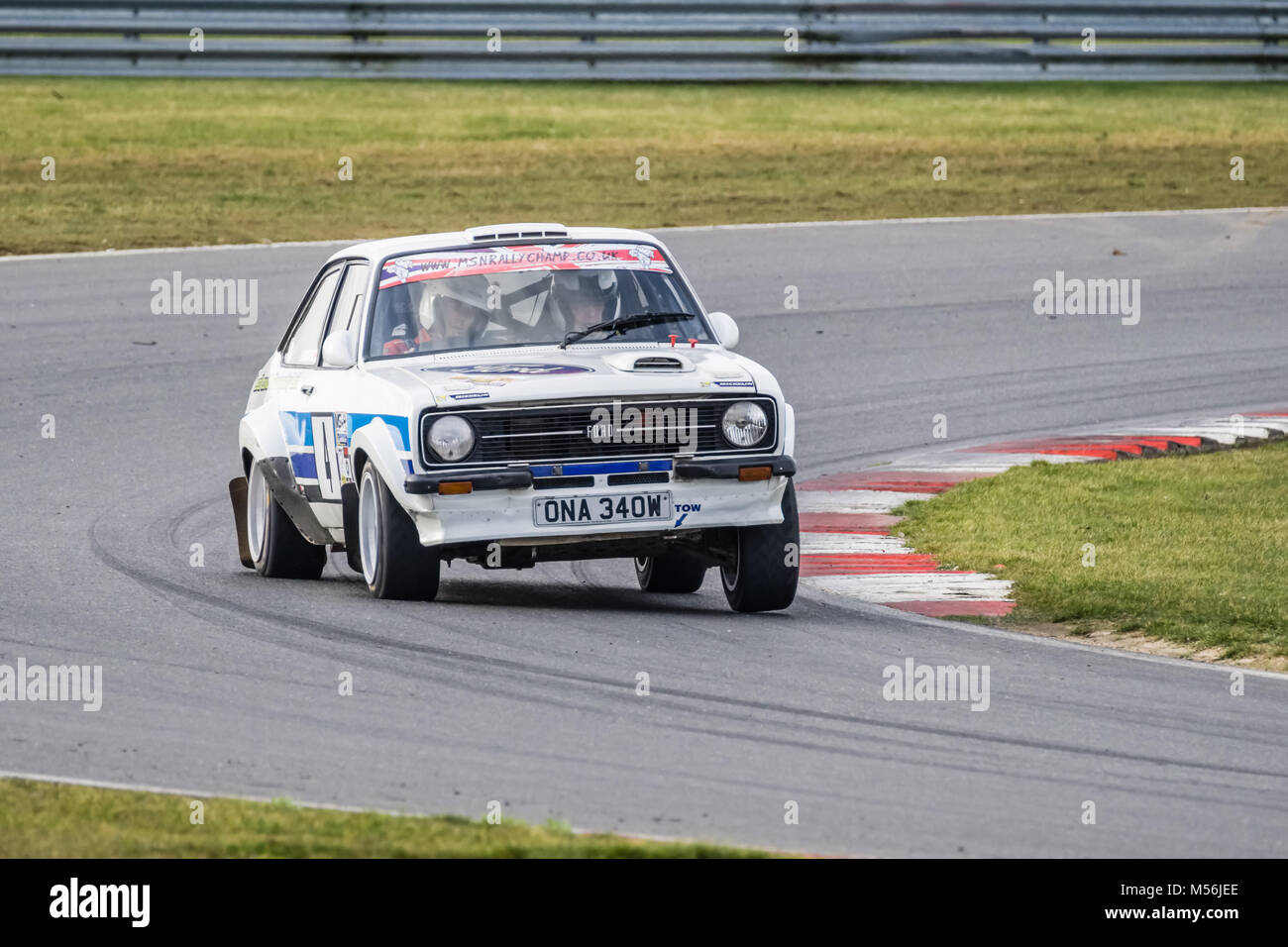 Étapes de rallye Snetterton, Février 2018 Banque D'Images