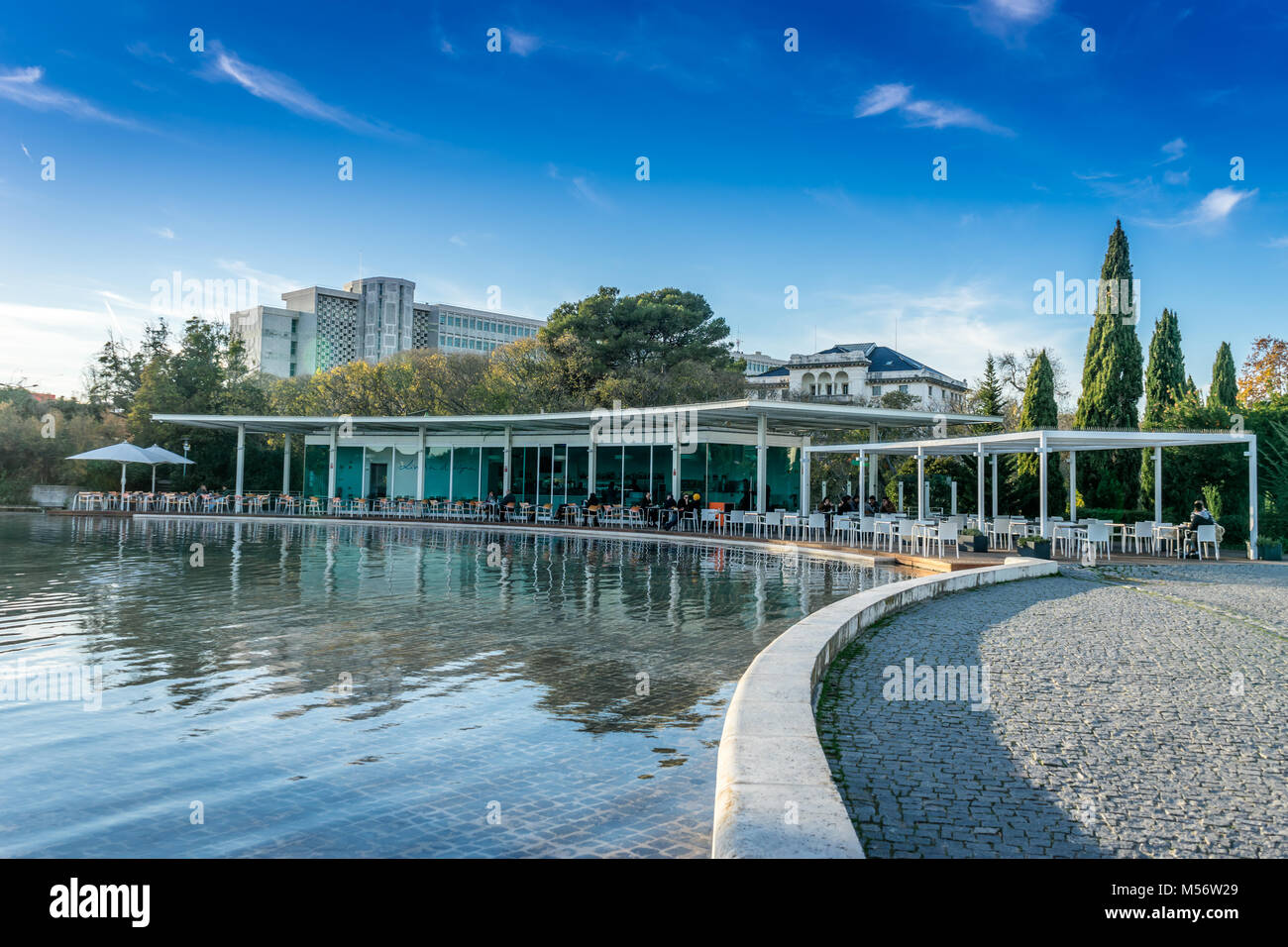 Jardim da Linha Áqua, Amália Rodrigues, Lisboa, Portugal Banque D'Images