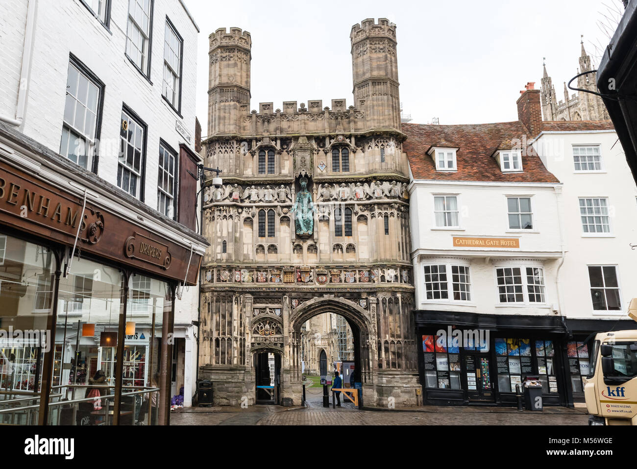 La cathédrale de Canterbury gatehouse Banque D'Images