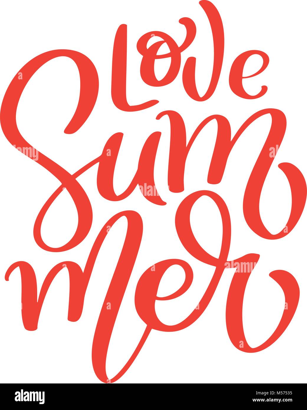 Hand drawn Love logo vector illusrtation lettrage calligraphie moderne, le lettrage sur blanc. Vector illustration vectorielle stock Illustration de Vecteur