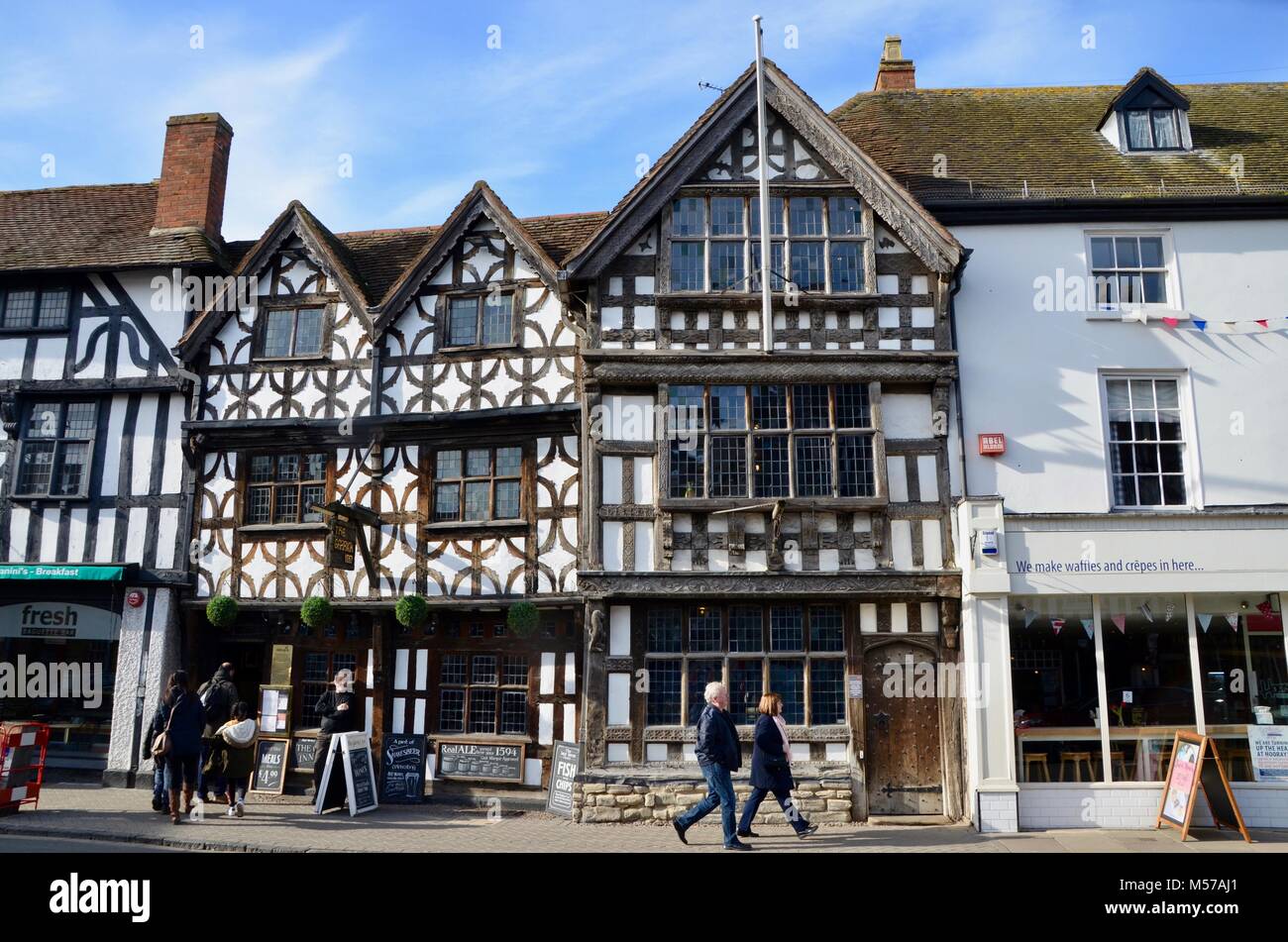 Le Garrick pub high st Stratford upon Avon warwickshire Banque D'Images